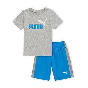 🆕 Puma blue and grey little boy 2 piece set Sz 18M and 12M